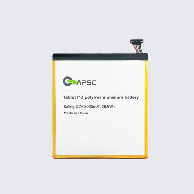 3.7V8000mAh Tablette PC batterie en aluminium polymère